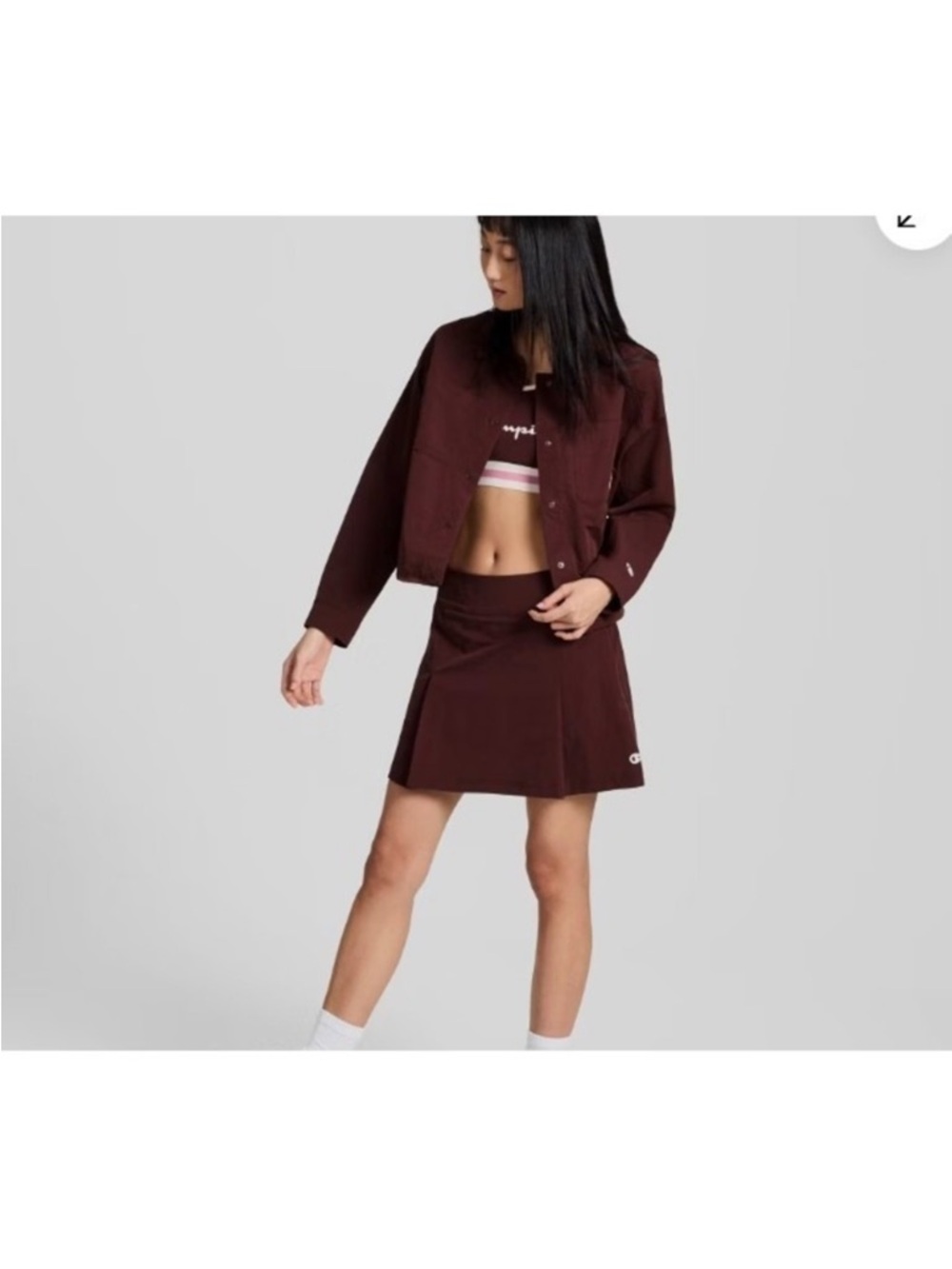 Champion Maroon Mini Skirt
